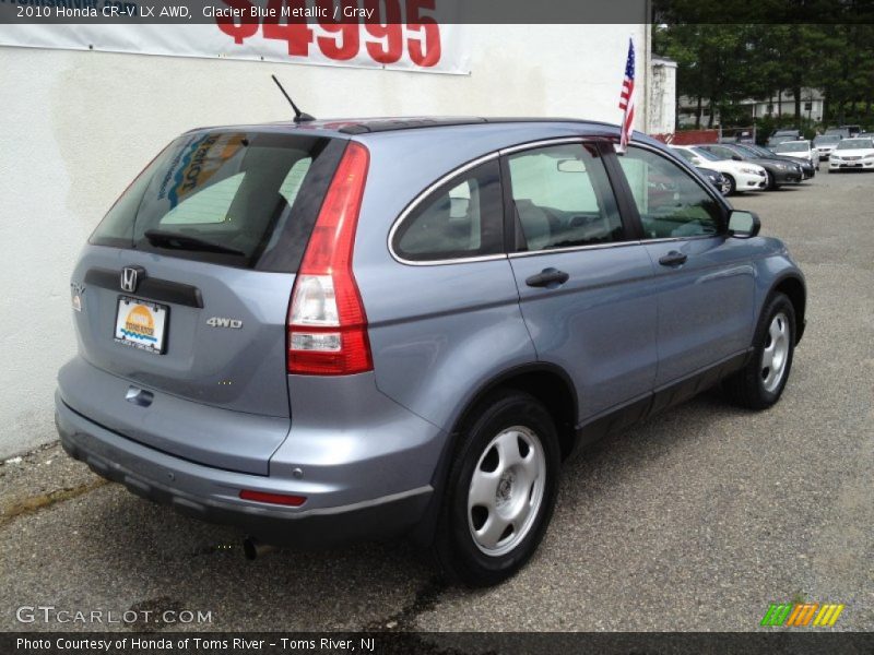 Glacier Blue Metallic / Gray 2010 Honda CR-V LX AWD