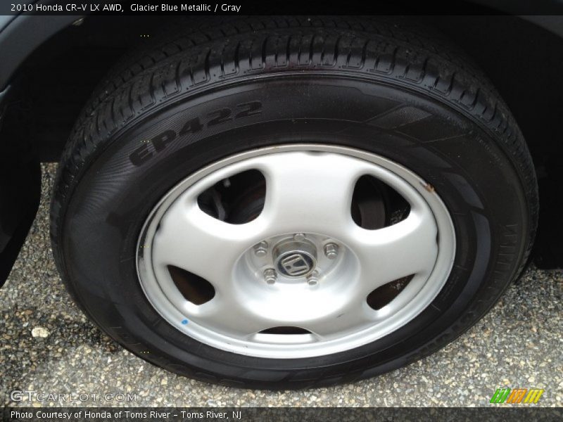 Glacier Blue Metallic / Gray 2010 Honda CR-V LX AWD