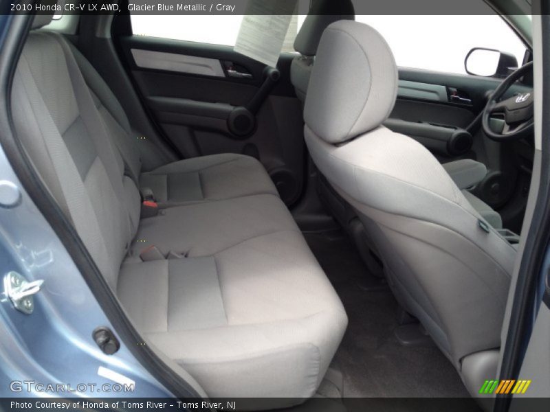 Glacier Blue Metallic / Gray 2010 Honda CR-V LX AWD