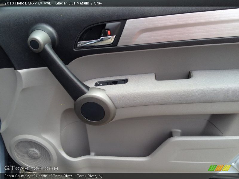 Glacier Blue Metallic / Gray 2010 Honda CR-V LX AWD