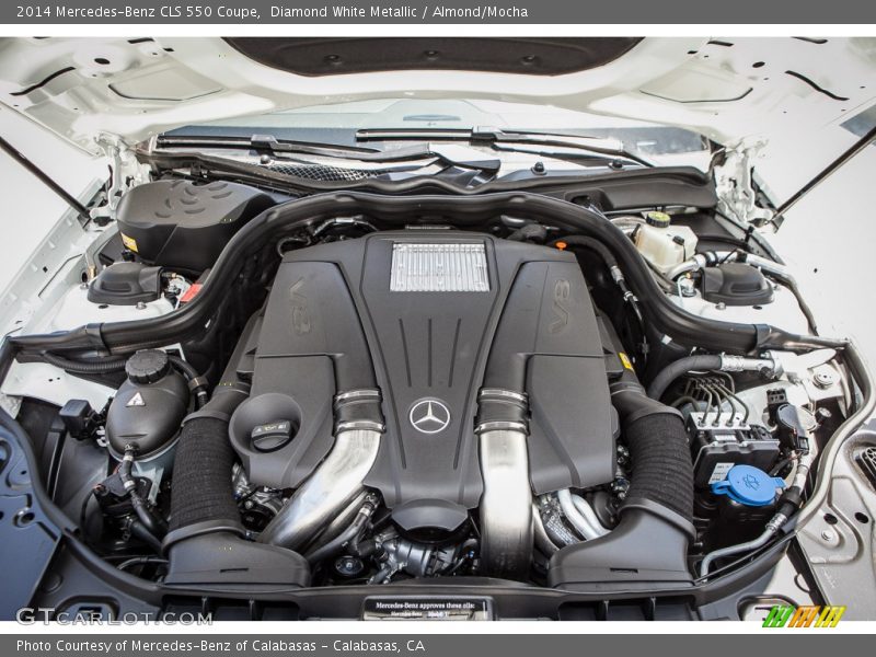 Diamond White Metallic / Almond/Mocha 2014 Mercedes-Benz CLS 550 Coupe