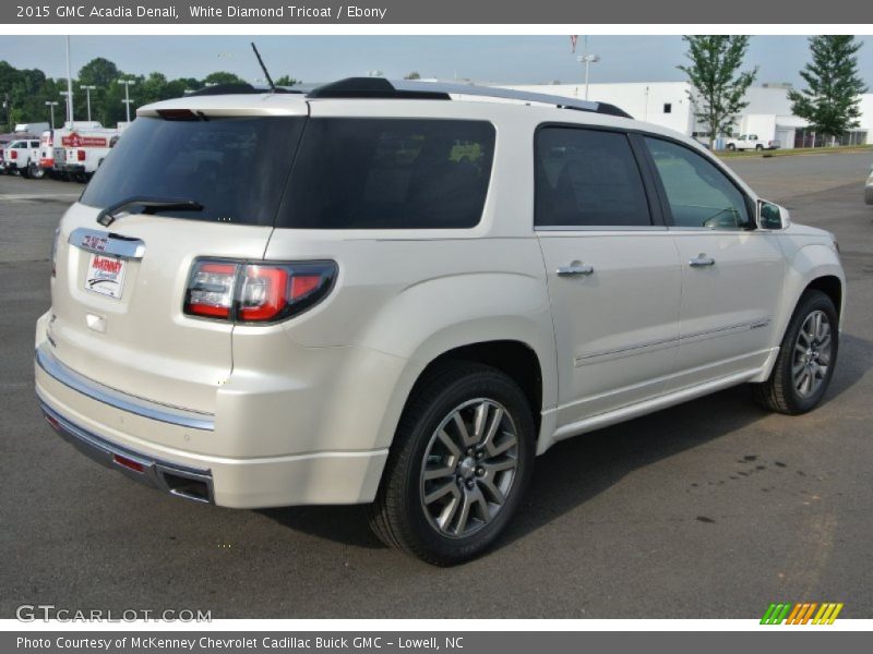 White Diamond Tricoat / Ebony 2015 GMC Acadia Denali