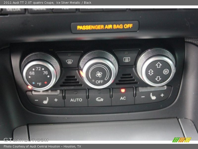Controls of 2011 TT 2.0T quattro Coupe