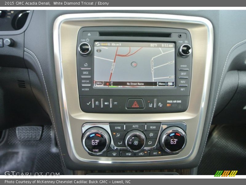 Navigation of 2015 Acadia Denali