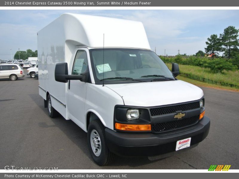 Summit White / Medium Pewter 2014 Chevrolet Express Cutaway 3500 Moving Van