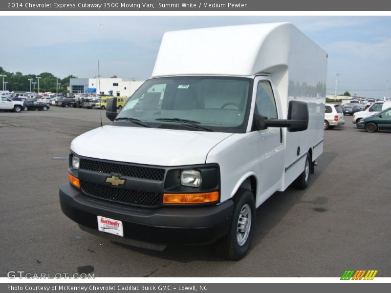 Summit White / Medium Pewter 2014 Chevrolet Express Cutaway 3500 Moving Van