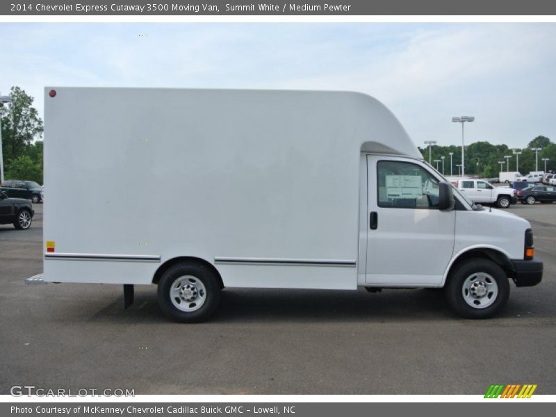 Summit White / Medium Pewter 2014 Chevrolet Express Cutaway 3500 Moving Van