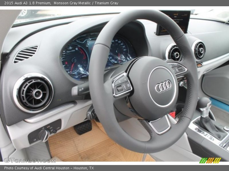 Monsoon Gray Metallic / Titanium Gray 2015 Audi A3 1.8 Premium