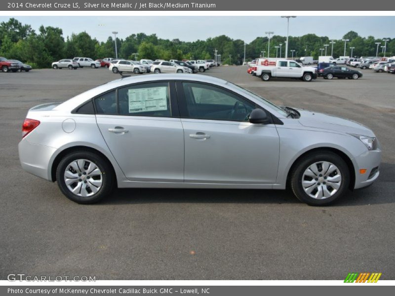 Silver Ice Metallic / Jet Black/Medium Titanium 2014 Chevrolet Cruze LS