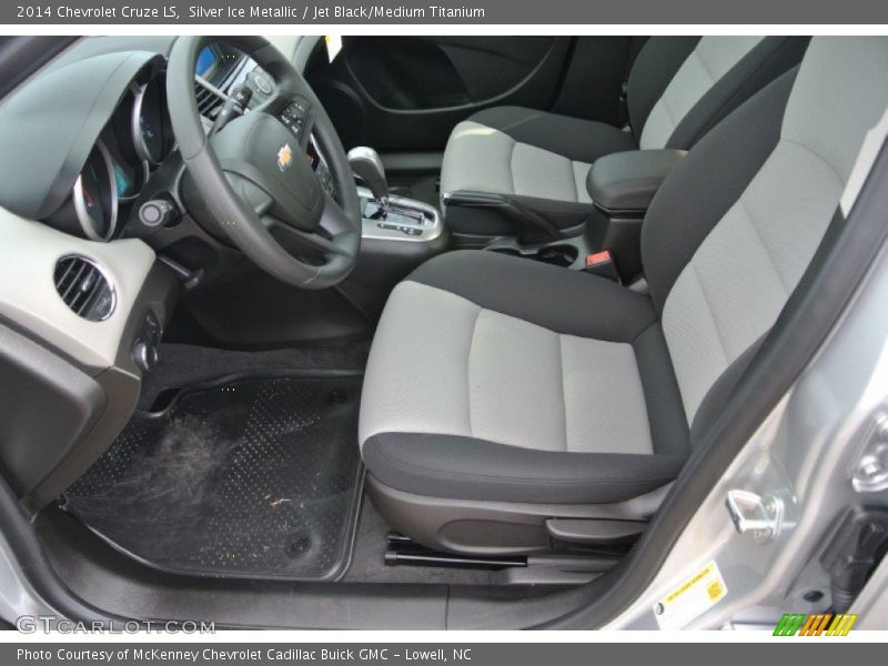 Silver Ice Metallic / Jet Black/Medium Titanium 2014 Chevrolet Cruze LS