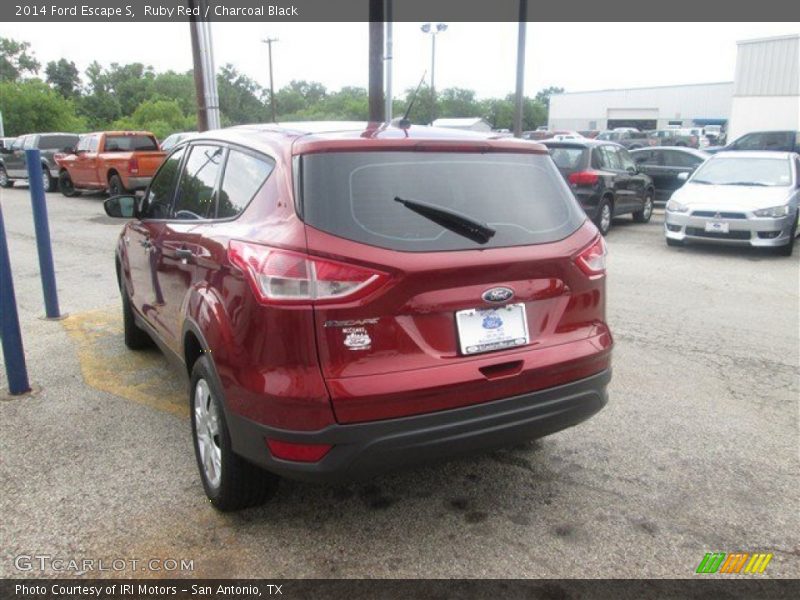 Ruby Red / Charcoal Black 2014 Ford Escape S