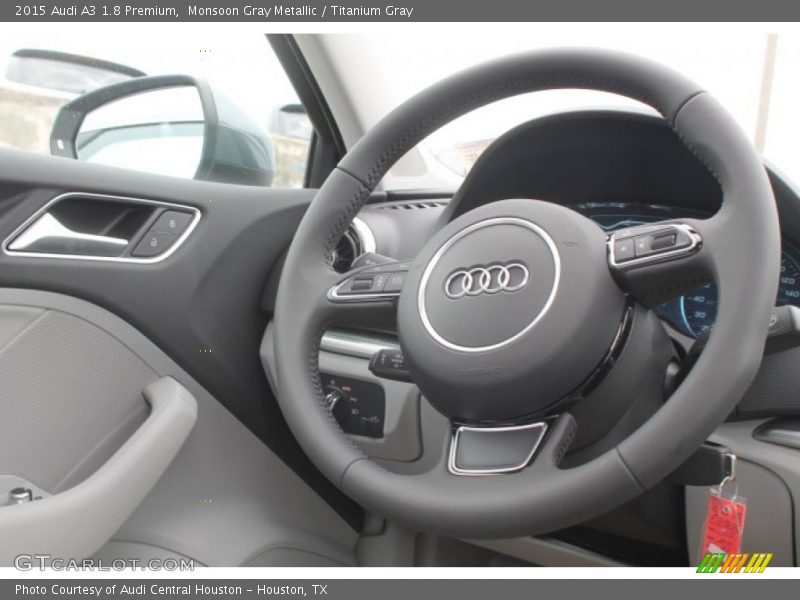 Monsoon Gray Metallic / Titanium Gray 2015 Audi A3 1.8 Premium