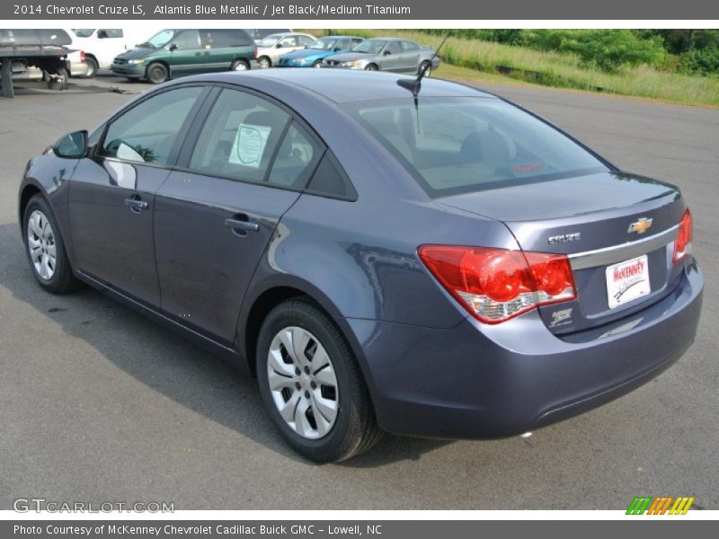 Atlantis Blue Metallic / Jet Black/Medium Titanium 2014 Chevrolet Cruze LS