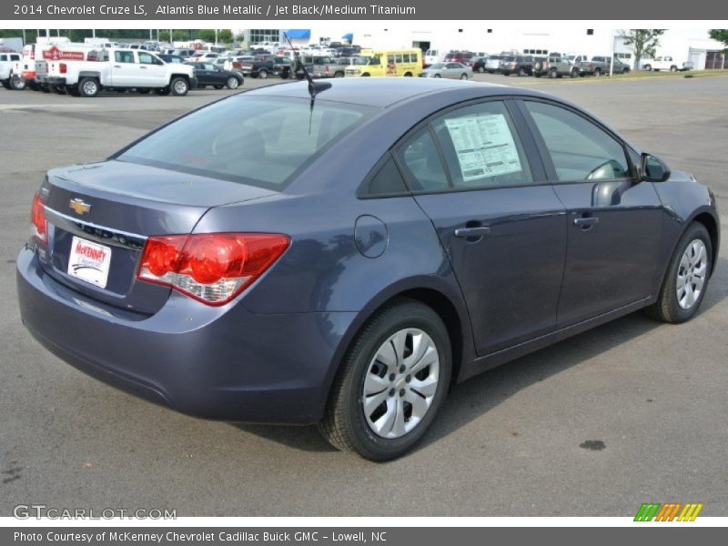 Atlantis Blue Metallic / Jet Black/Medium Titanium 2014 Chevrolet Cruze LS