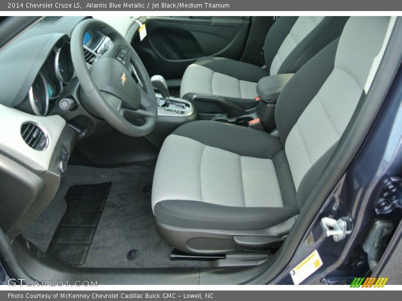 Atlantis Blue Metallic / Jet Black/Medium Titanium 2014 Chevrolet Cruze LS
