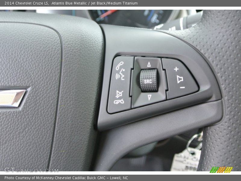 Atlantis Blue Metallic / Jet Black/Medium Titanium 2014 Chevrolet Cruze LS