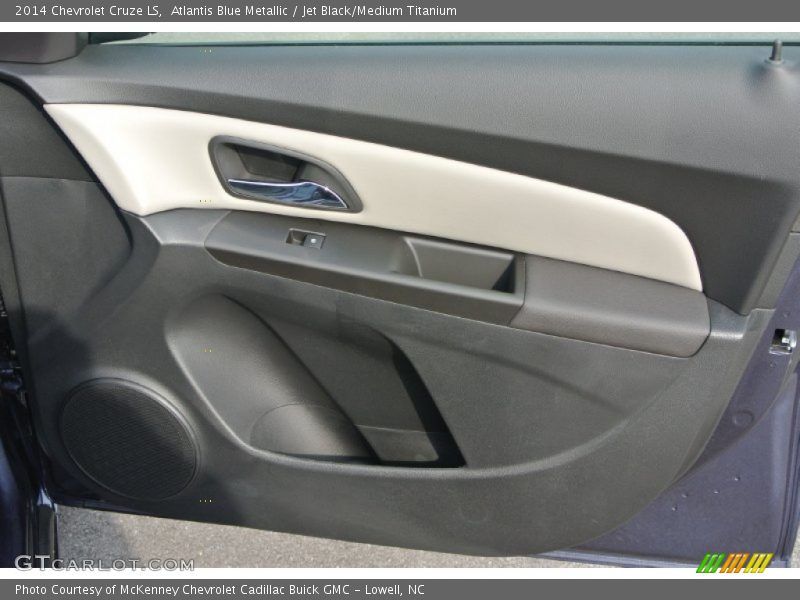 Atlantis Blue Metallic / Jet Black/Medium Titanium 2014 Chevrolet Cruze LS