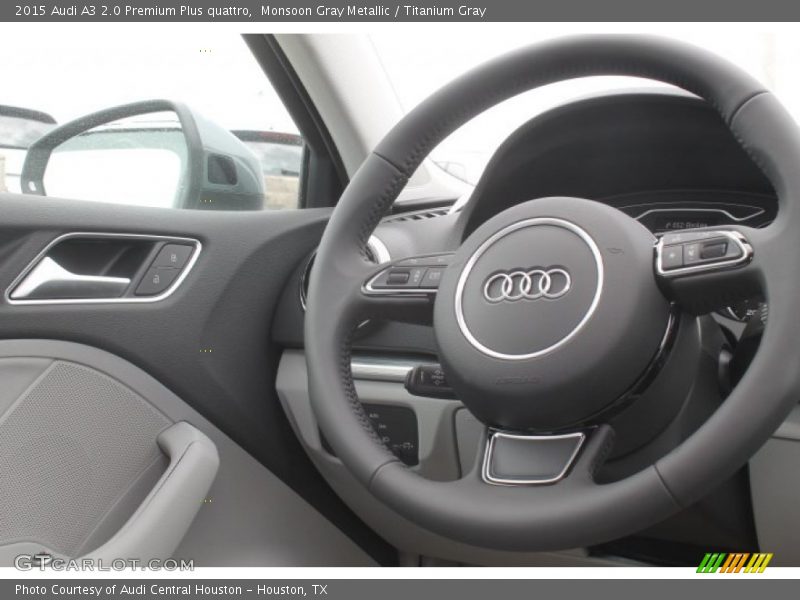 Monsoon Gray Metallic / Titanium Gray 2015 Audi A3 2.0 Premium Plus quattro