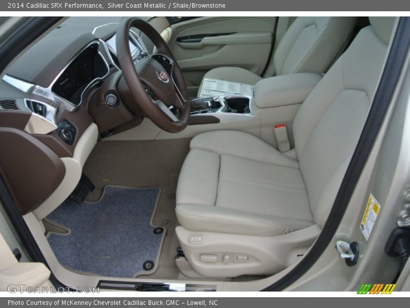 Silver Coast Metallic / Shale/Brownstone 2014 Cadillac SRX Performance