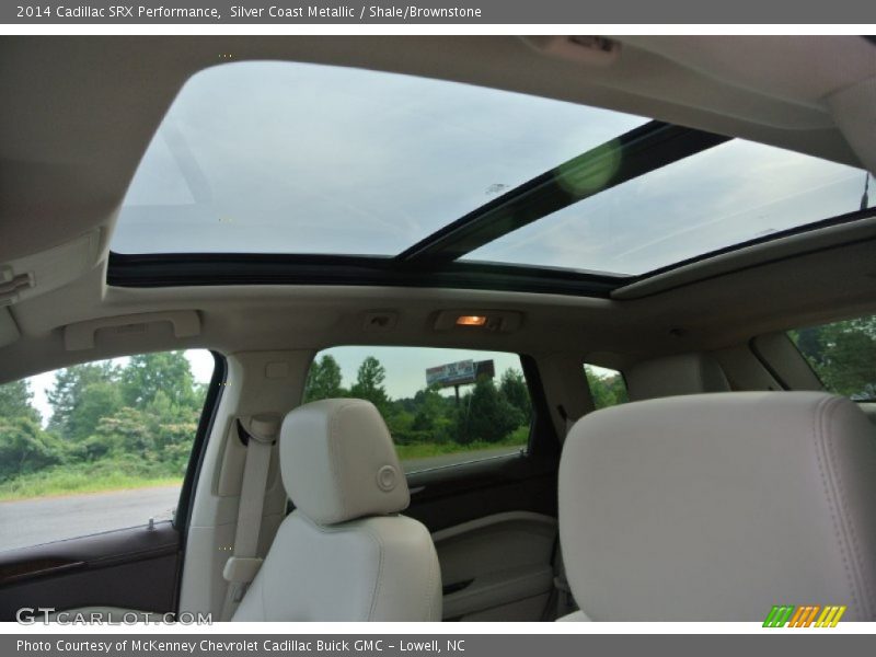 Silver Coast Metallic / Shale/Brownstone 2014 Cadillac SRX Performance