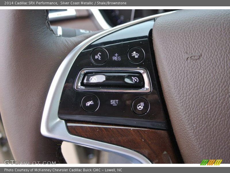 Silver Coast Metallic / Shale/Brownstone 2014 Cadillac SRX Performance