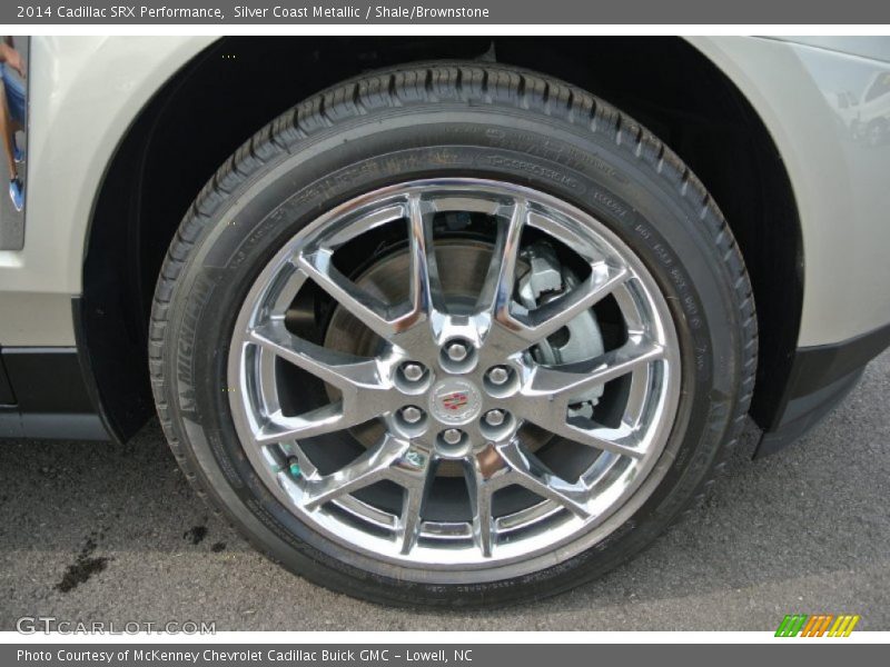 Silver Coast Metallic / Shale/Brownstone 2014 Cadillac SRX Performance