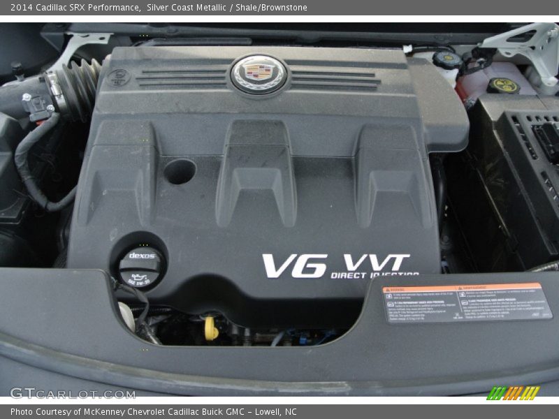 Silver Coast Metallic / Shale/Brownstone 2014 Cadillac SRX Performance