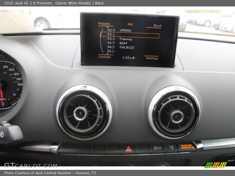 Glacier White Metallic / Black 2015 Audi A3 1.8 Premium