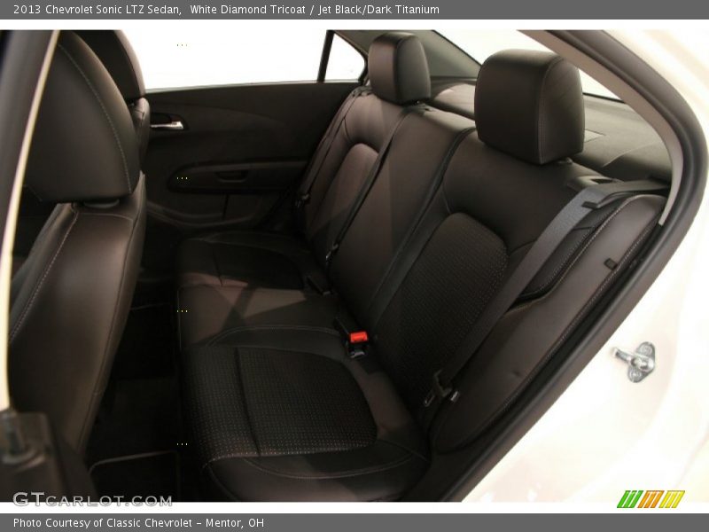 White Diamond Tricoat / Jet Black/Dark Titanium 2013 Chevrolet Sonic LTZ Sedan