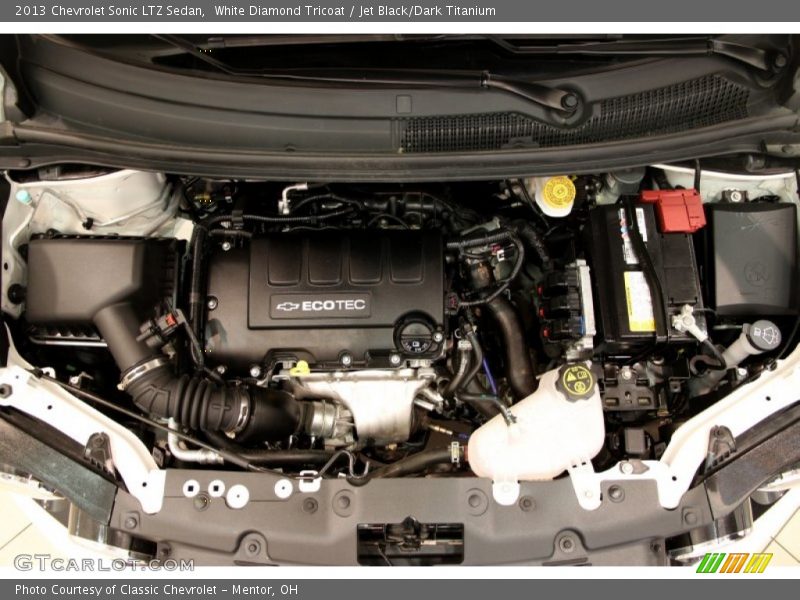 White Diamond Tricoat / Jet Black/Dark Titanium 2013 Chevrolet Sonic LTZ Sedan