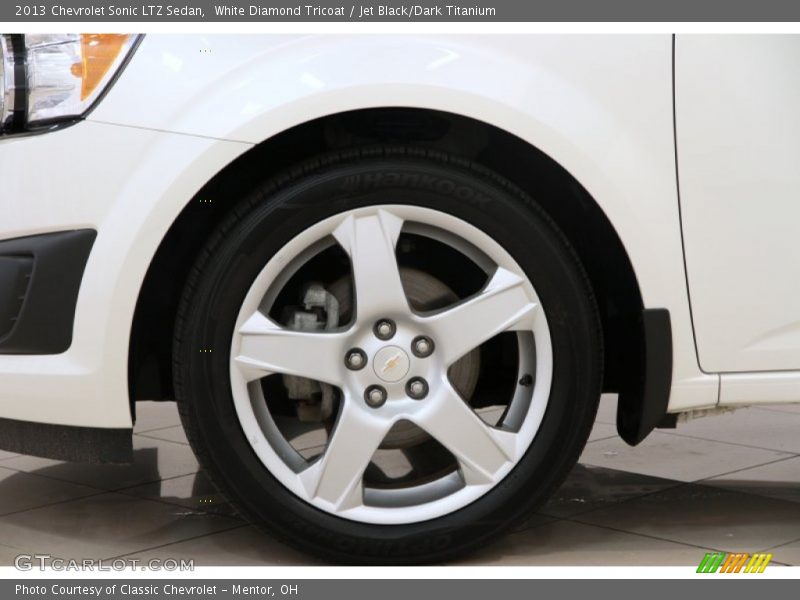 White Diamond Tricoat / Jet Black/Dark Titanium 2013 Chevrolet Sonic LTZ Sedan