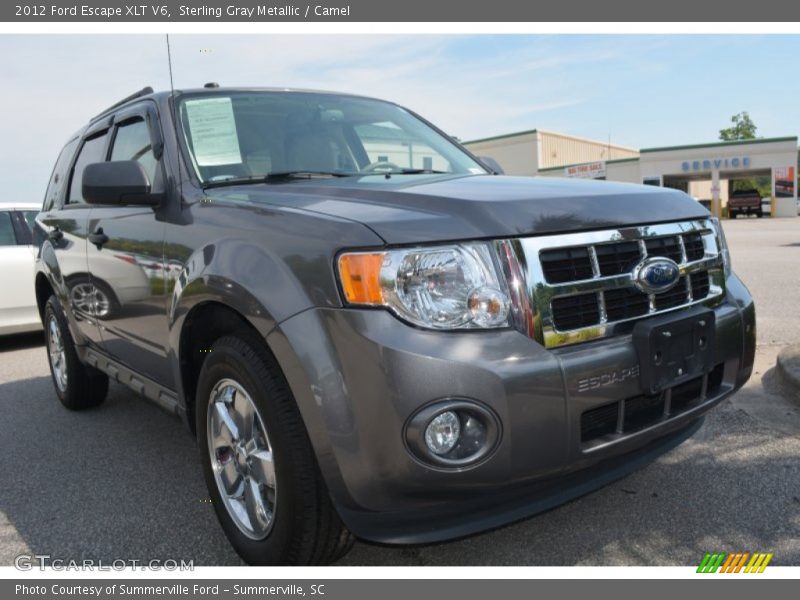 Sterling Gray Metallic / Camel 2012 Ford Escape XLT V6