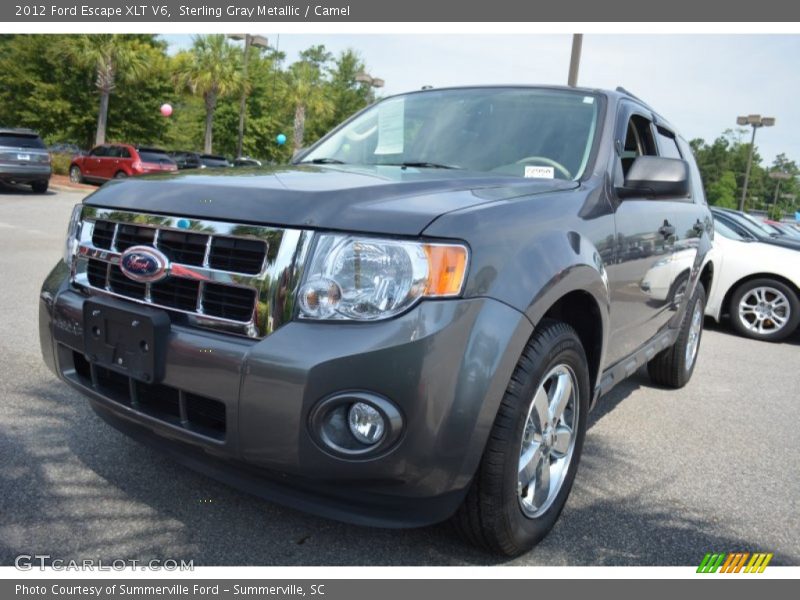 Sterling Gray Metallic / Camel 2012 Ford Escape XLT V6