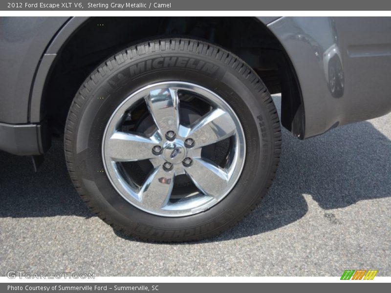Sterling Gray Metallic / Camel 2012 Ford Escape XLT V6