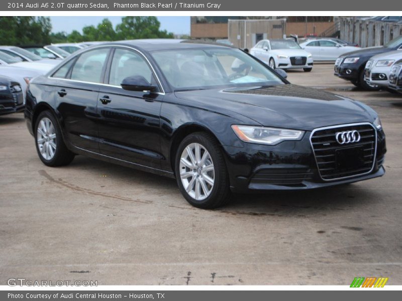 Phantom Black Pearl / Titanium Gray 2014 Audi A6 2.0T quattro Sedan