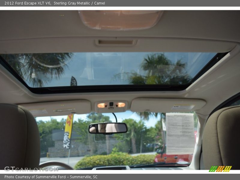 Sterling Gray Metallic / Camel 2012 Ford Escape XLT V6