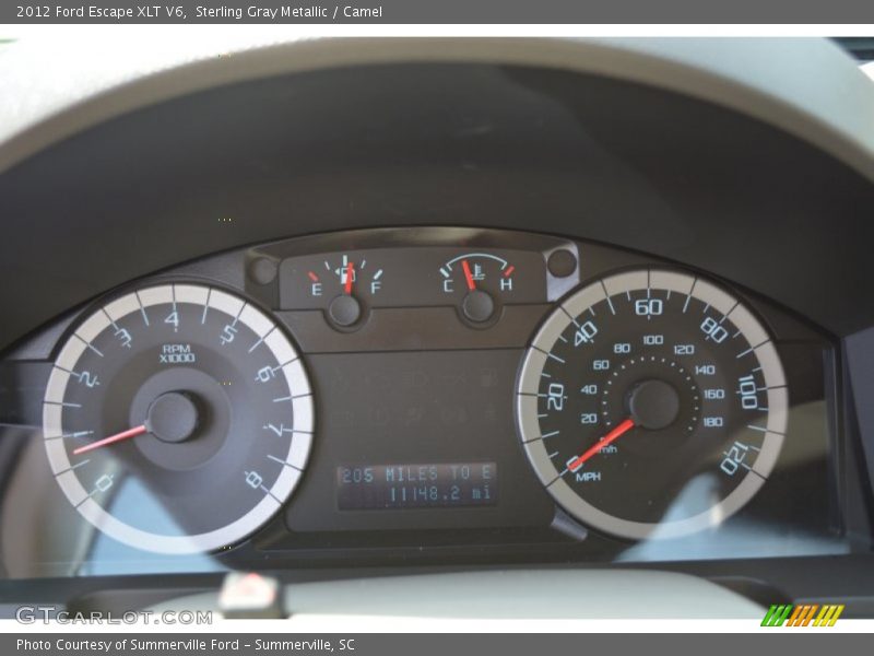 Sterling Gray Metallic / Camel 2012 Ford Escape XLT V6