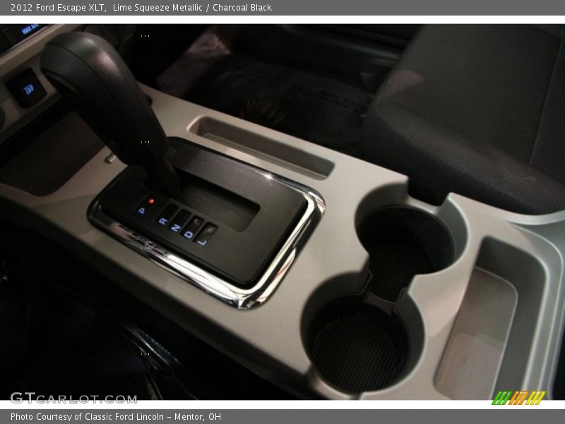Lime Squeeze Metallic / Charcoal Black 2012 Ford Escape XLT