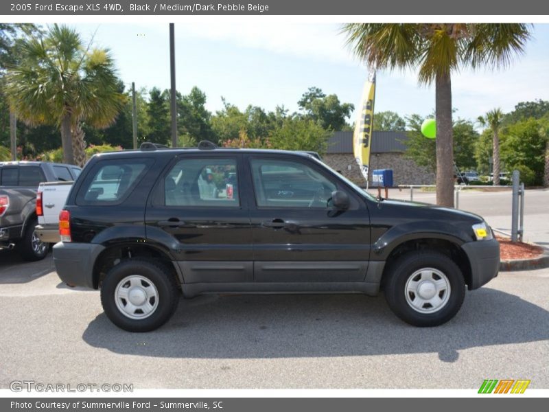 Black / Medium/Dark Pebble Beige 2005 Ford Escape XLS 4WD