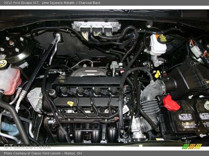 Lime Squeeze Metallic / Charcoal Black 2012 Ford Escape XLT