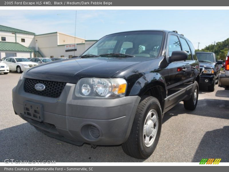 Black / Medium/Dark Pebble Beige 2005 Ford Escape XLS 4WD