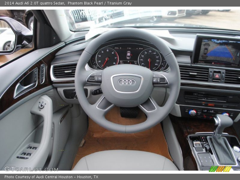 Phantom Black Pearl / Titanium Gray 2014 Audi A6 2.0T quattro Sedan
