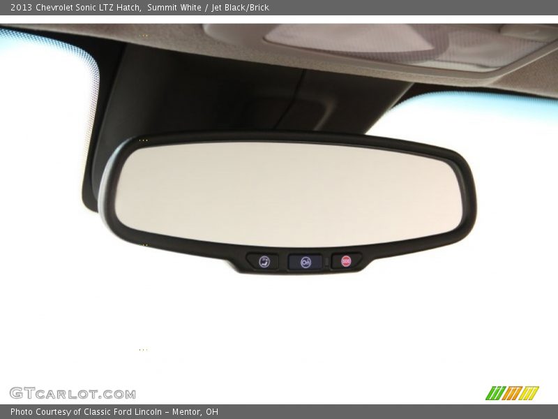 Summit White / Jet Black/Brick 2013 Chevrolet Sonic LTZ Hatch