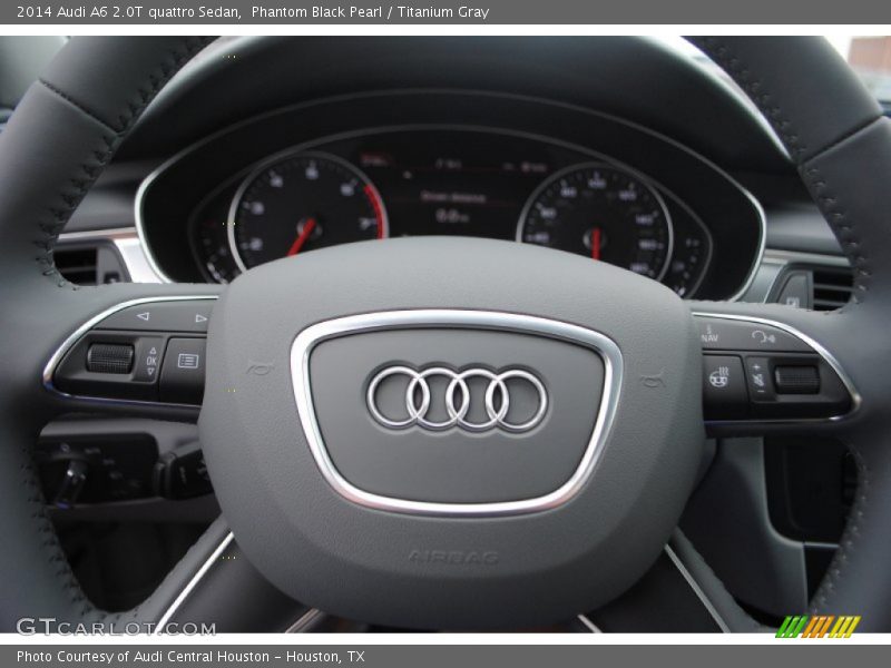 Phantom Black Pearl / Titanium Gray 2014 Audi A6 2.0T quattro Sedan