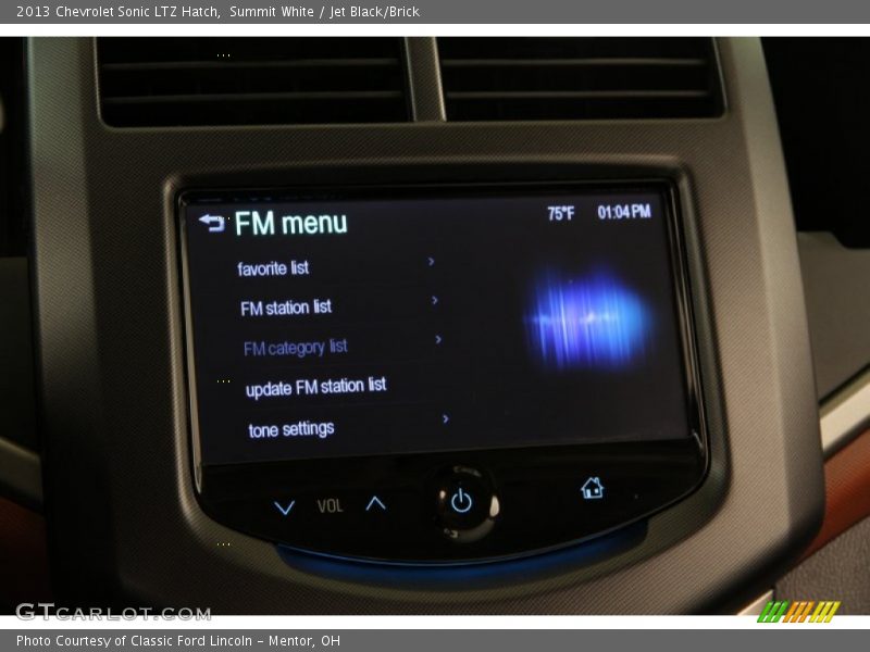 Summit White / Jet Black/Brick 2013 Chevrolet Sonic LTZ Hatch