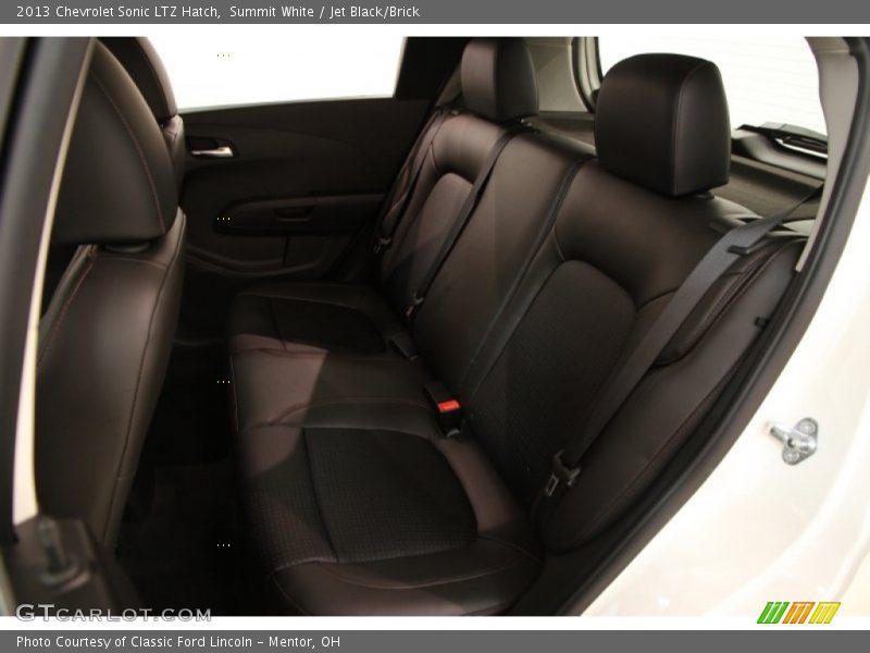 Summit White / Jet Black/Brick 2013 Chevrolet Sonic LTZ Hatch