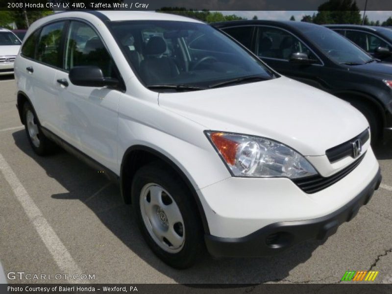 Taffeta White / Gray 2008 Honda CR-V LX 4WD