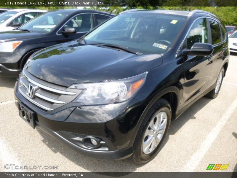 Crystal Black Pearl / Black 2012 Honda CR-V EX-L 4WD