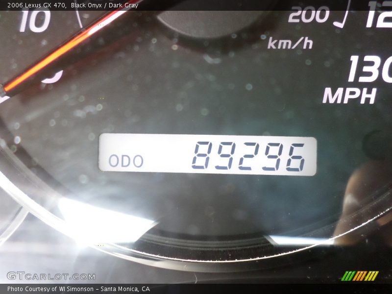 Black Onyx / Dark Gray 2006 Lexus GX 470