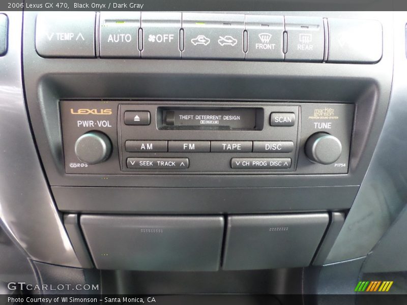 Black Onyx / Dark Gray 2006 Lexus GX 470